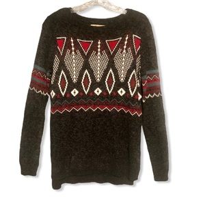 Hollister Sweater Geometric Print Jr Small